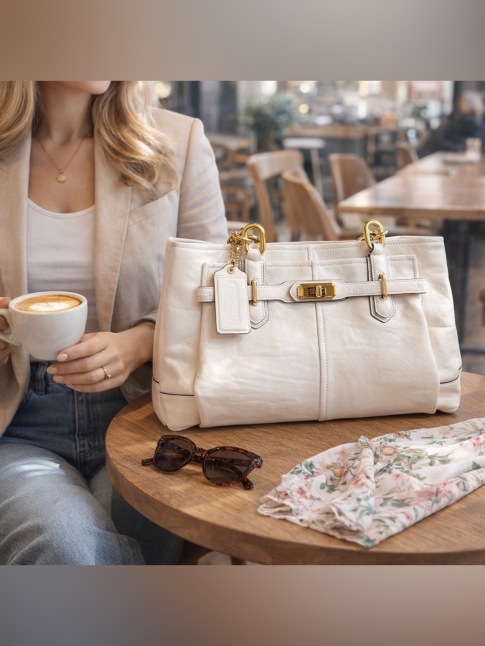 Coach Chelsea Jayden Carryall + Signature Wristlet Bundle circa 2012